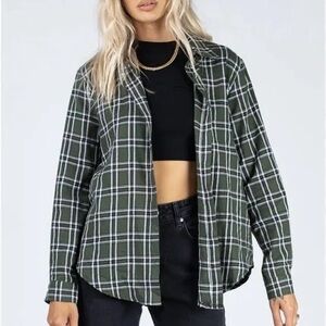 Green princess Polly flannel